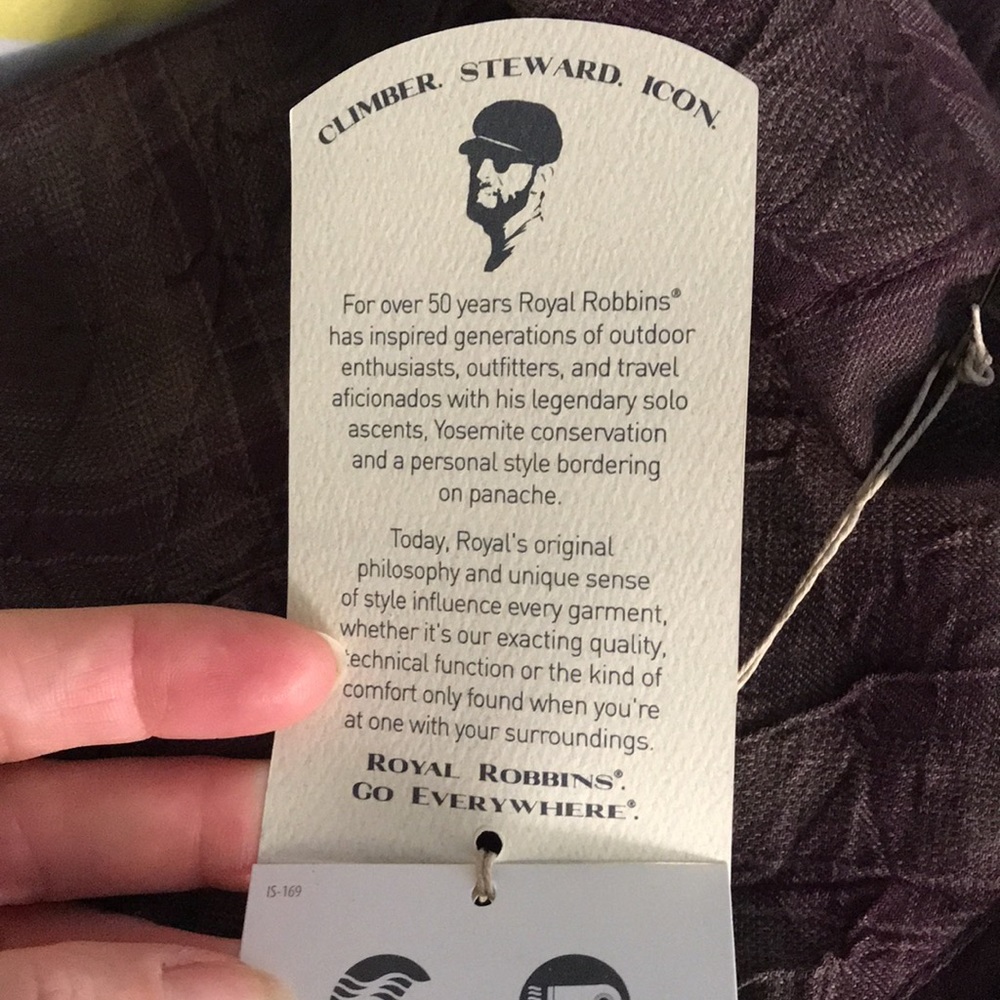 Royal Robbins ‘Blackberry’ crimped flannel skirt - Picture 11 of 16
